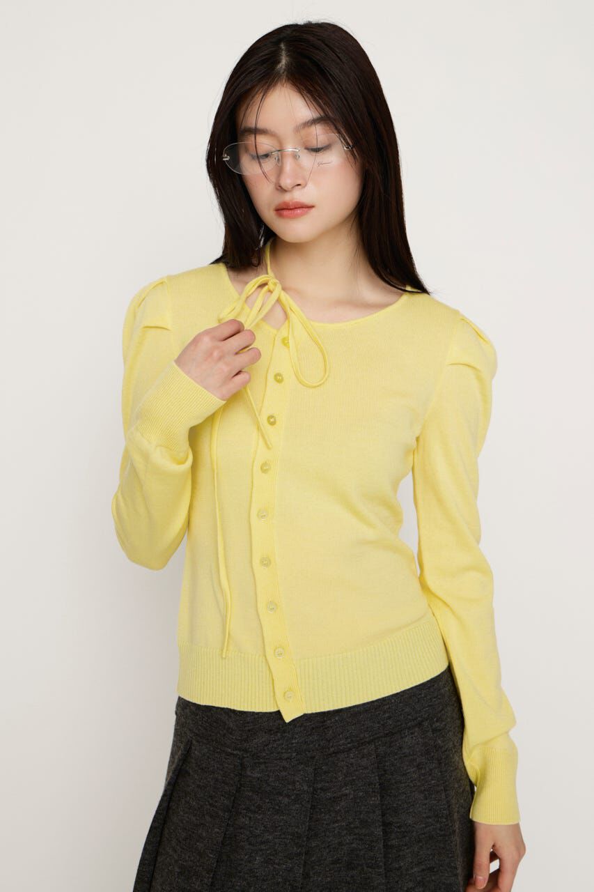 SLY「CURVE RIBBON HG PUFF トップス」|ニット・セーター|