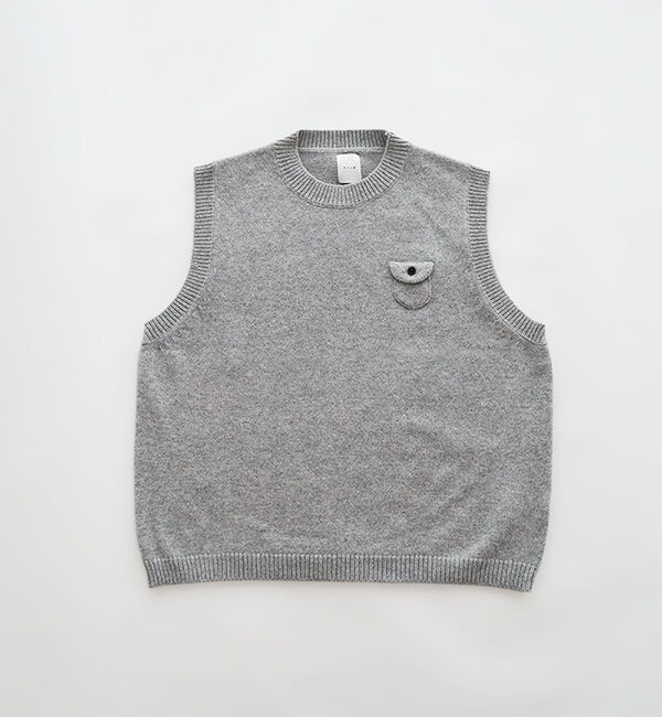 休日と詩「休日のスモールポケットベスト」|ベスト・ジレ|