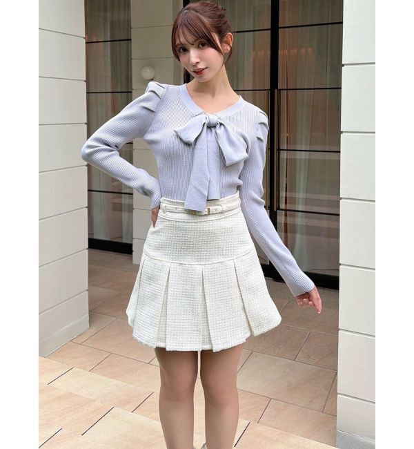 RESEXXY「ボウタイニットトップス」|ニット・セーター|