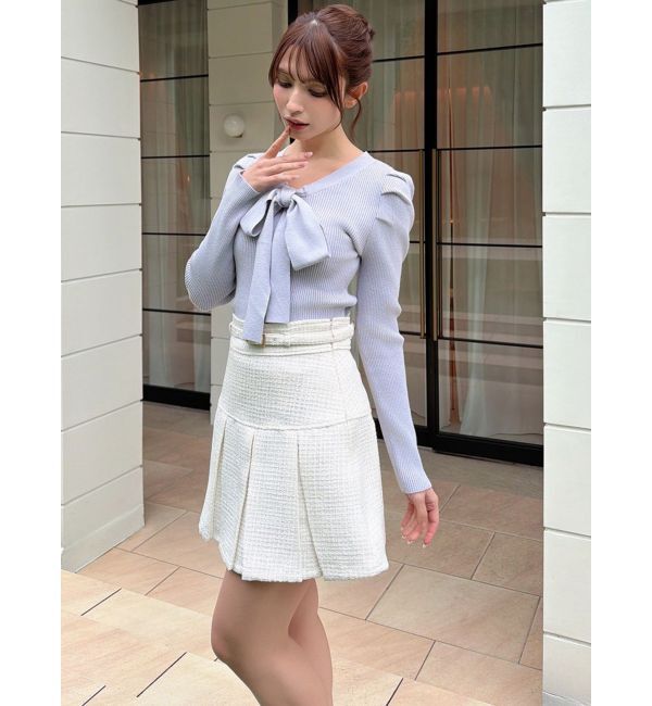 RESEXXY「ボウタイニットトップス」|ニット・セーター|