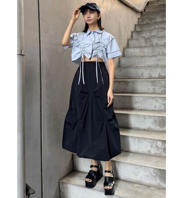 MURUA「バイカラーシャーリングシャツ」|シャツ・ブラウス|