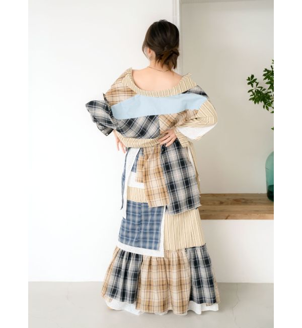 Ungrid「ビッグシルエットリメイクチェックシャツ」|シャツ・ブラウス|