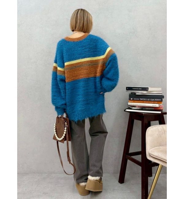 EVRIS「マフラーSETシャギーニットトップス」|ニット・セーター|