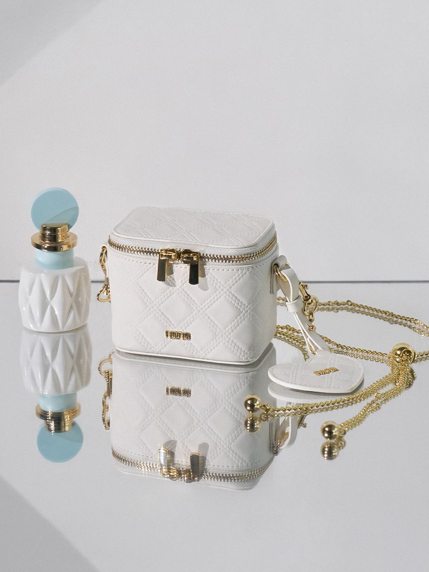 FURFUR「【限定カラー】マイクロキルティングバニティバッグ」|ショルダー・メッセンジャー|WHT