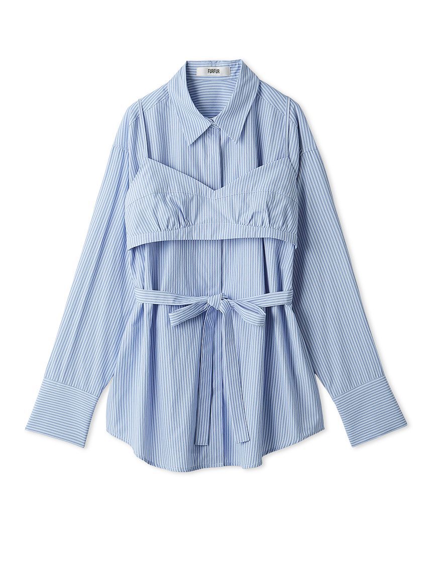 FURFUR「ビスチェセットオーバーシャツ」|シャツ・ブラウス|
