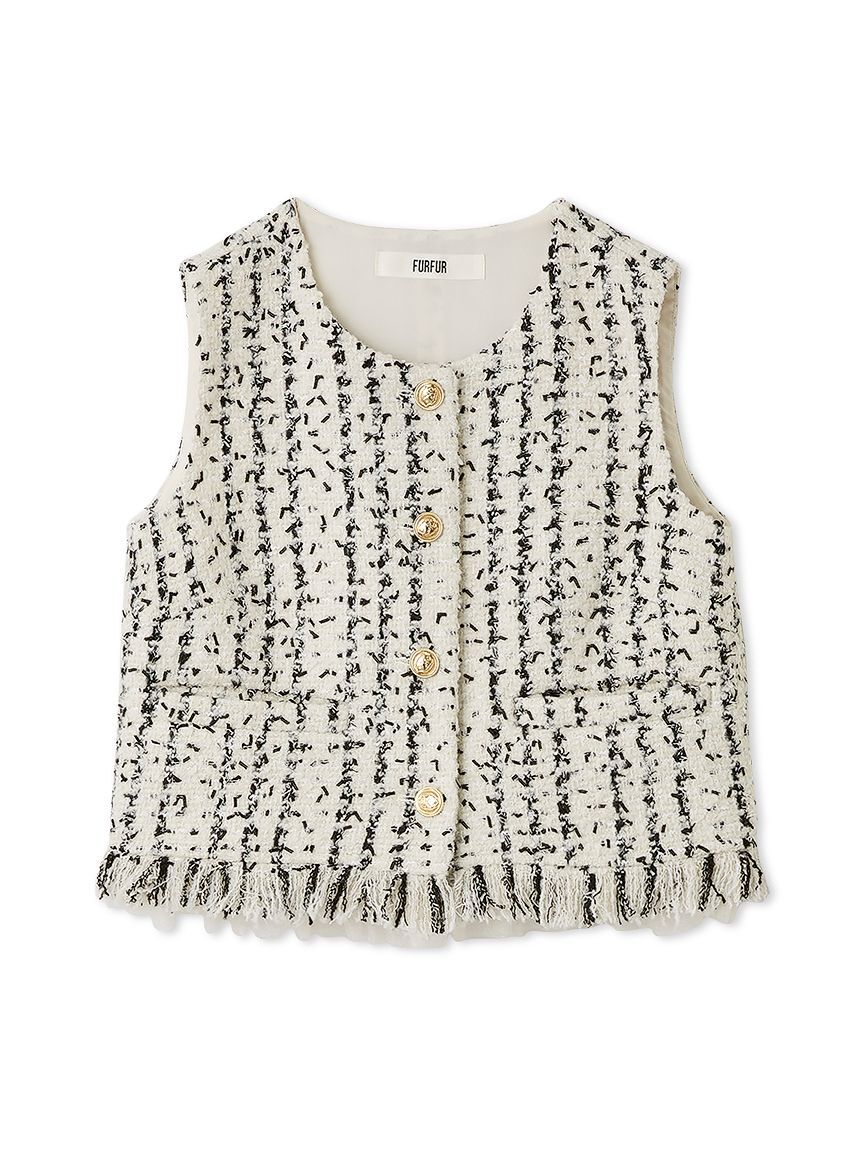 FURFUR「【限定カラー】ツイードベスト」|ダウンベスト・ベスト|