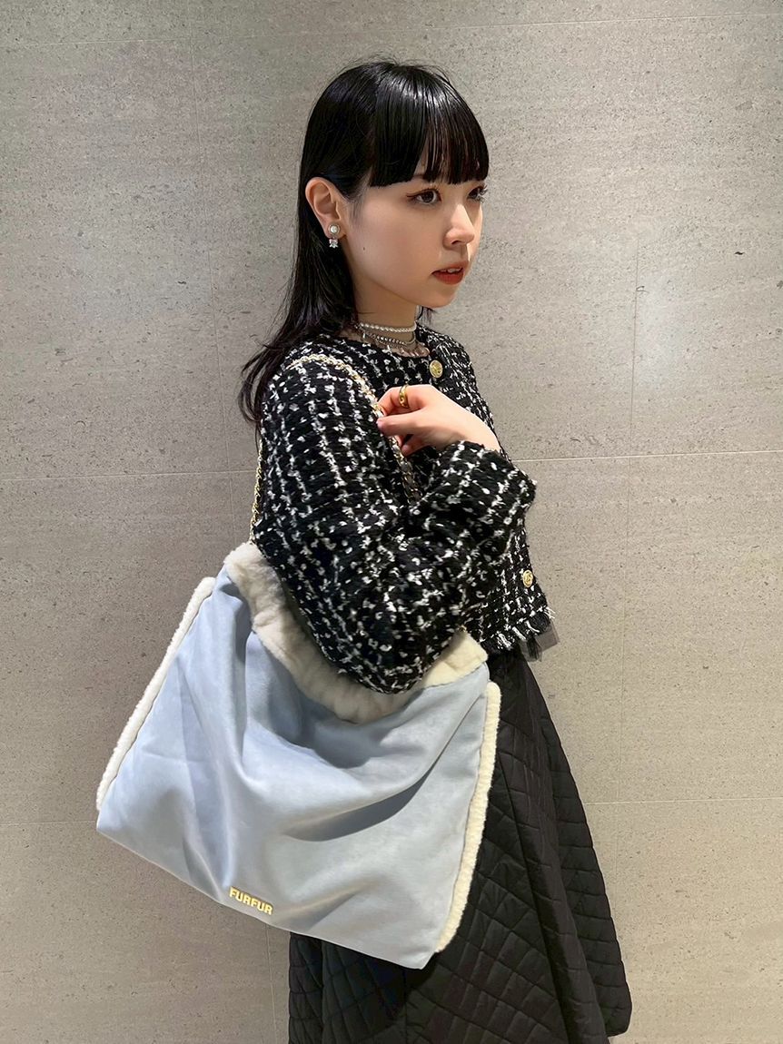 FURFUR「【WEB限定カラー】マテリアル巾着バッグ」|トートバッグ|