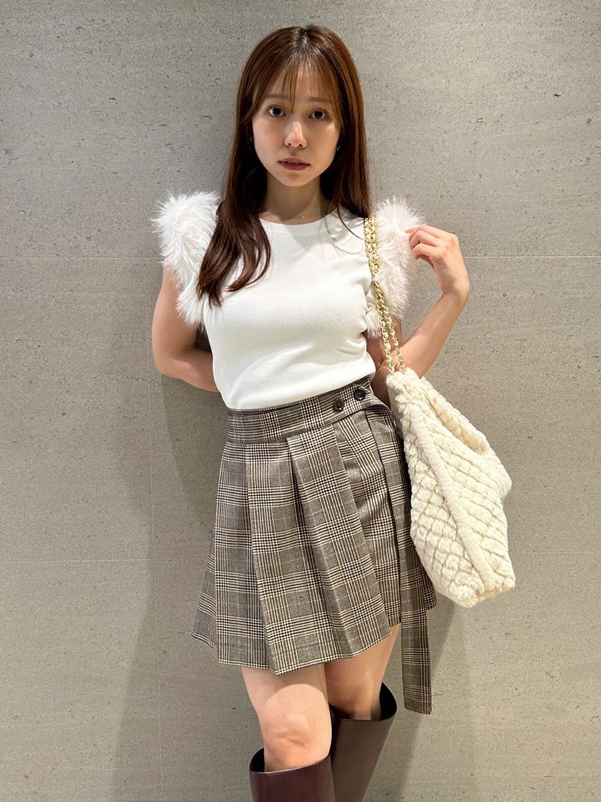 FURFUR「【限定カラー】エコファースリーブニットトップス」|ニット・セーター|