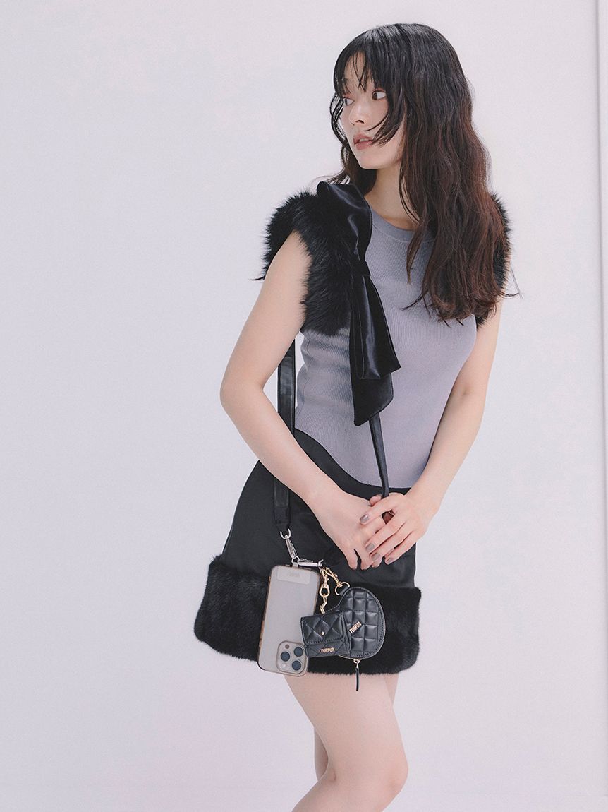 FURFUR「【限定カラー】エコファースリーブニットトップス」|ニット・セーター|