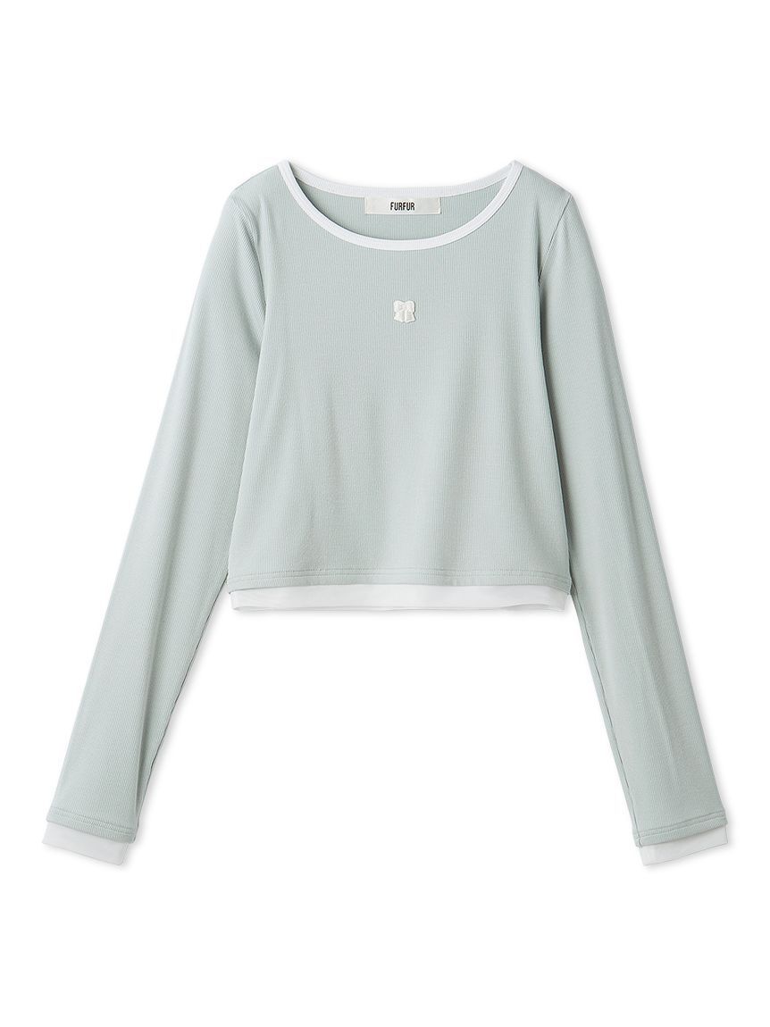 FURFUR「ロゴ刺繍テレコトップス」|Tシャツ・カットソー|