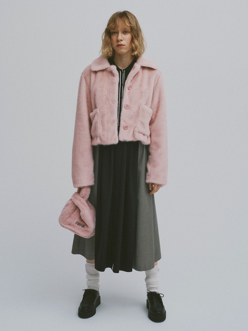 FURFUR「リブコンビシャツワンピース」|ワンピース|