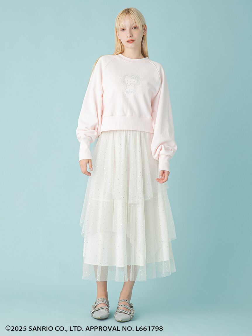 FURFUR「【WEB・一部店舗限定カラー】HELLO KITTYクリスタルスウェット」|スウェット・ジャージ|