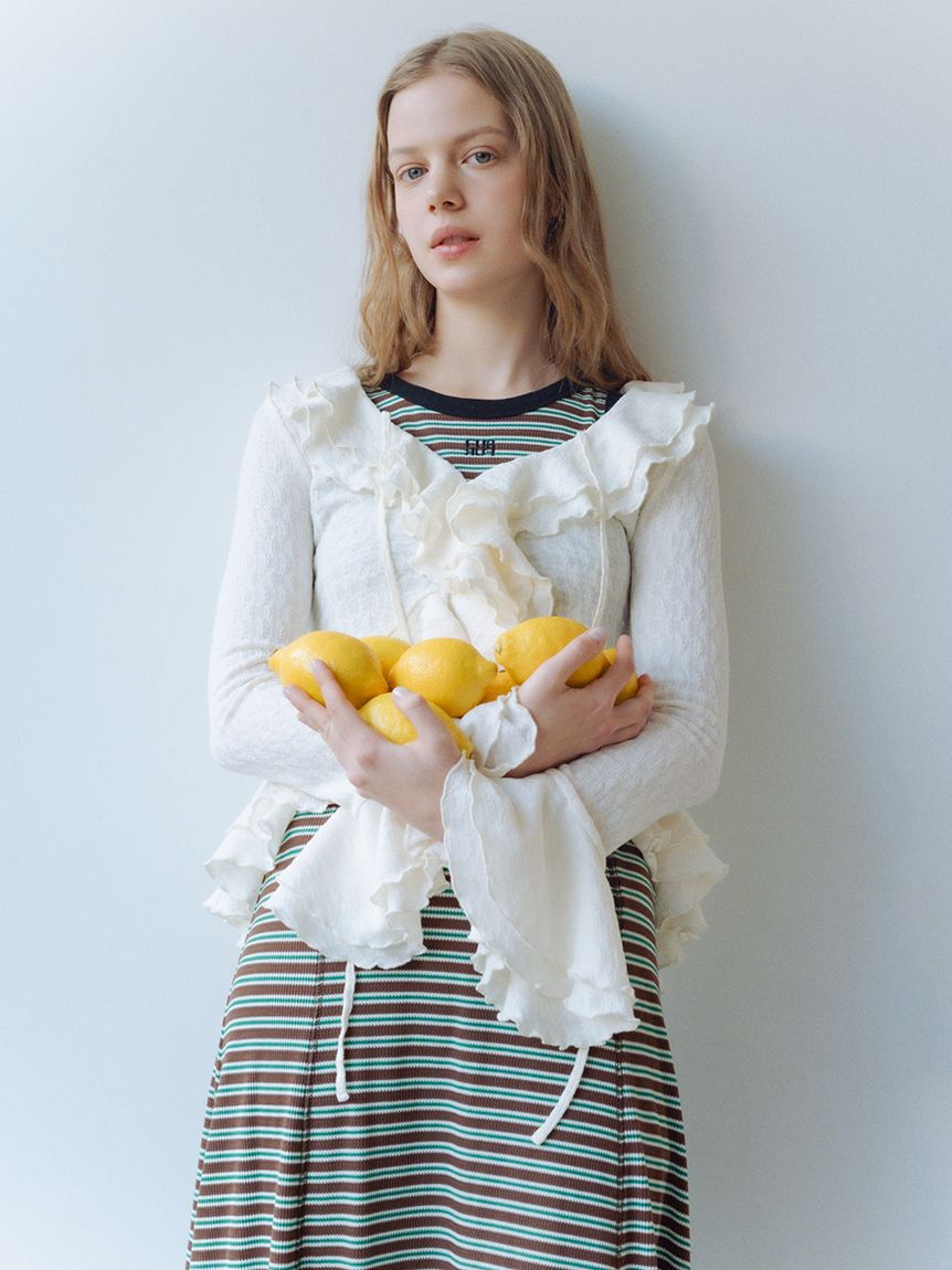 FURFUR「ラッフルフリルプルオーバー」|シャツ・ブラウス|