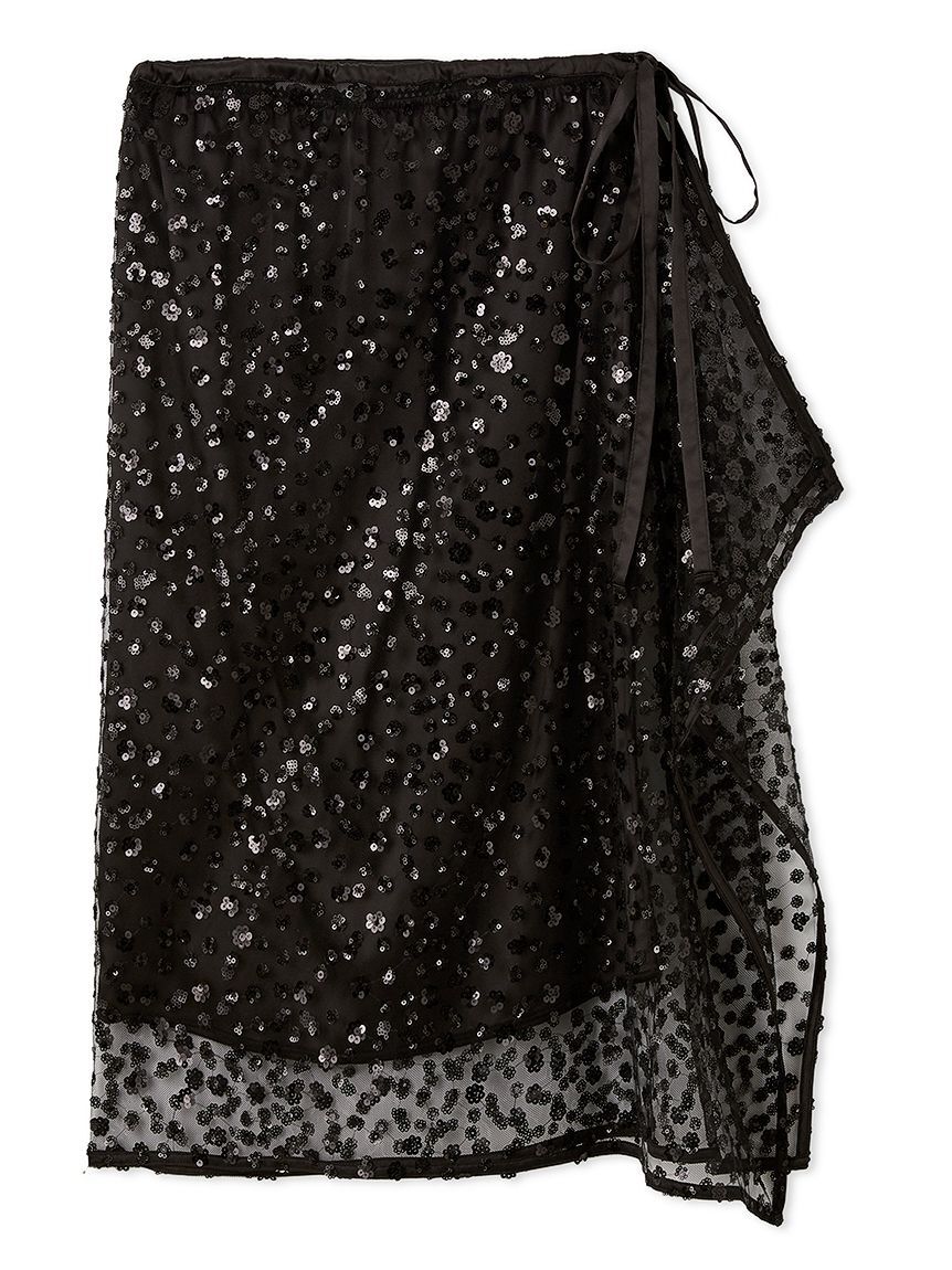 FURFUR「スパンコールラップスカート」|スカート|