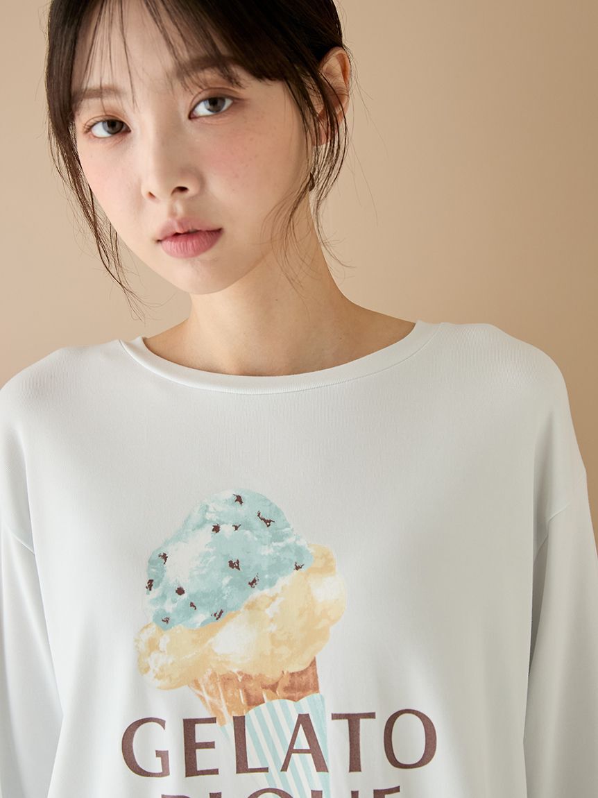 gelato pique「アイスワンポイントロンT」|ルームウェア|