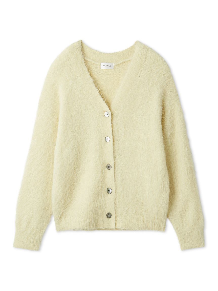 FRAY I.D「スーリーアルパカＶネックカーディガン」|カーディガン|YEL