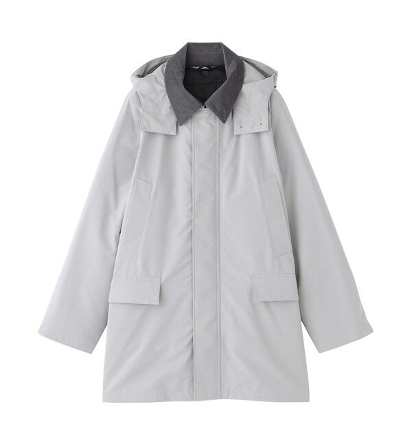 MACKINTOSH PHILOSOPHY「高密度マットタフタ SOMERFORD（サマーフォード ） with HOOD」|ステンカラーコート|ライトグレー