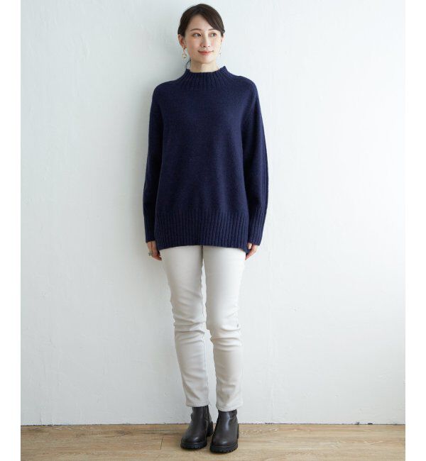 ikka「ハイネックバックスリットプルオーバー」|プルオーバー|