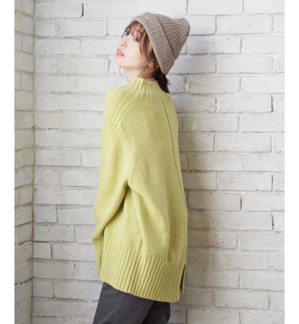 ikka「ハイネックバックスリットプルオーバー」|プルオーバー|