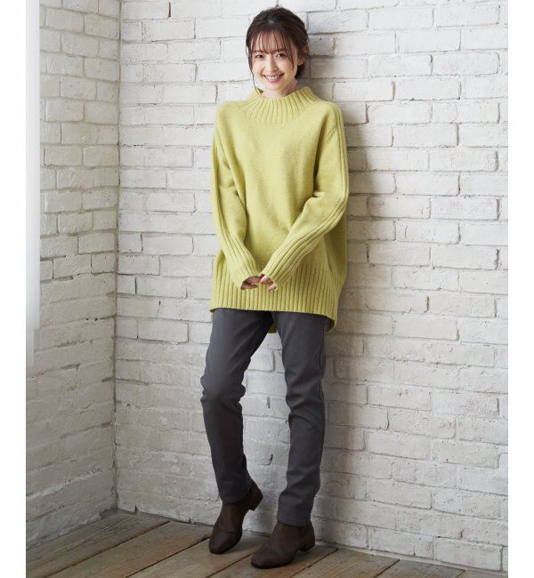 ikka「ハイネックバックスリットプルオーバー」|プルオーバー|