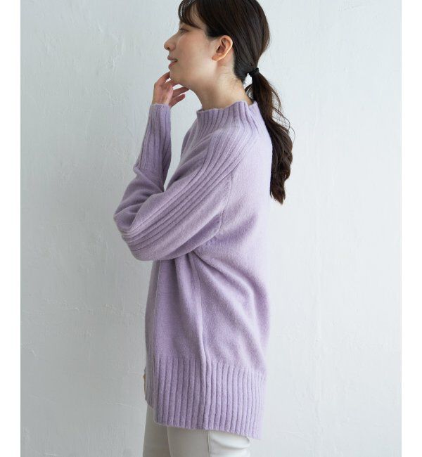 ikka「ハイネックバックスリットプルオーバー」|プルオーバー|