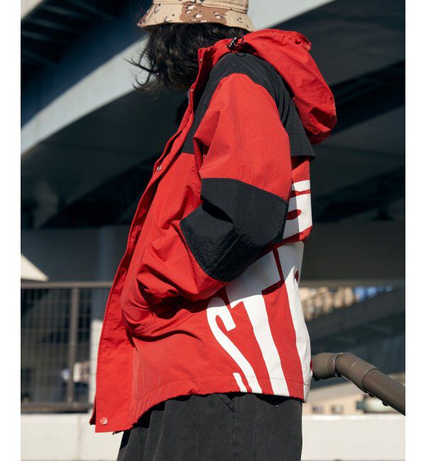 VENCE share style「VISION STREET WEAR ヴィジョンストリートウェア フードナイロンジャケット」|ブルゾン・スタジャン|レッド