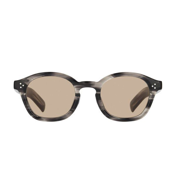  「ウェリントン型 サングラス｜太縁フレーム UVカット 紫外線対策 カラーレンズ」|サングラス|黒系デミ