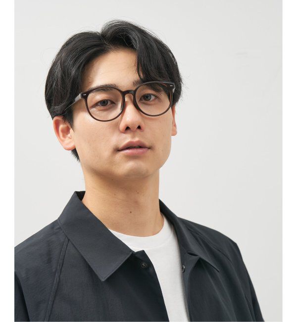  「ボストン型 メガネ│黒縁 プラスチックフレーム│レトロ｜ レンズ交換券付」|メガネ|