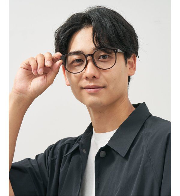  「ボストン型 メガネ│黒縁 プラスチックフレーム│レトロ｜ レンズ交換券付」|メガネ|