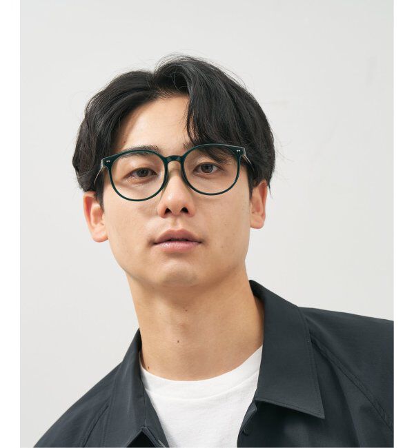  「ボストン型 メガネ│黒縁 プラスチックフレーム│レトロ｜ レンズ交換券付」|メガネ|