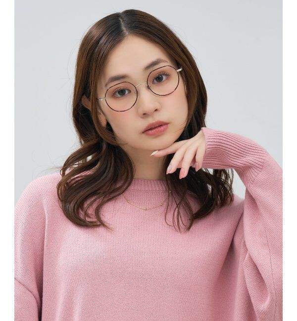  「【WEB限定】Zoff｜Misato Mizukoshi  メガネ | 中顔面短縮みえ 大人可愛い｜水越みさと   レンズ交換券付」|メガネ|