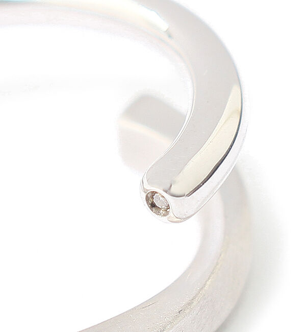 JUPITER「【SV925】ダイヤモンドカーブリング/シルバー」|リング|