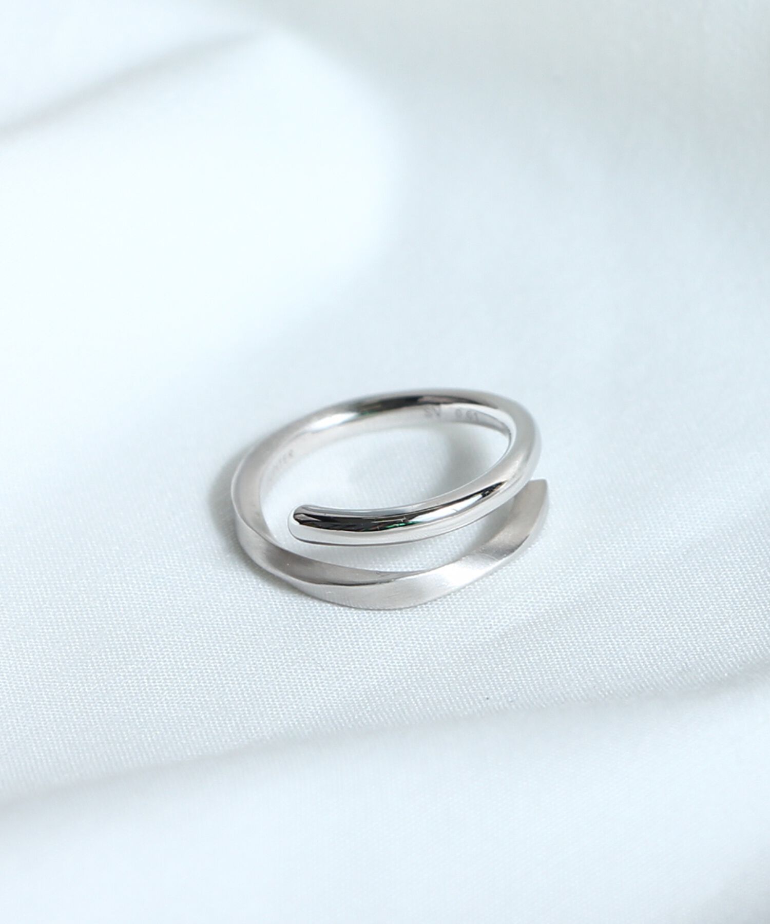 JUPITER「【SV925】ダイヤモンドカーブリング/シルバー」|リング|