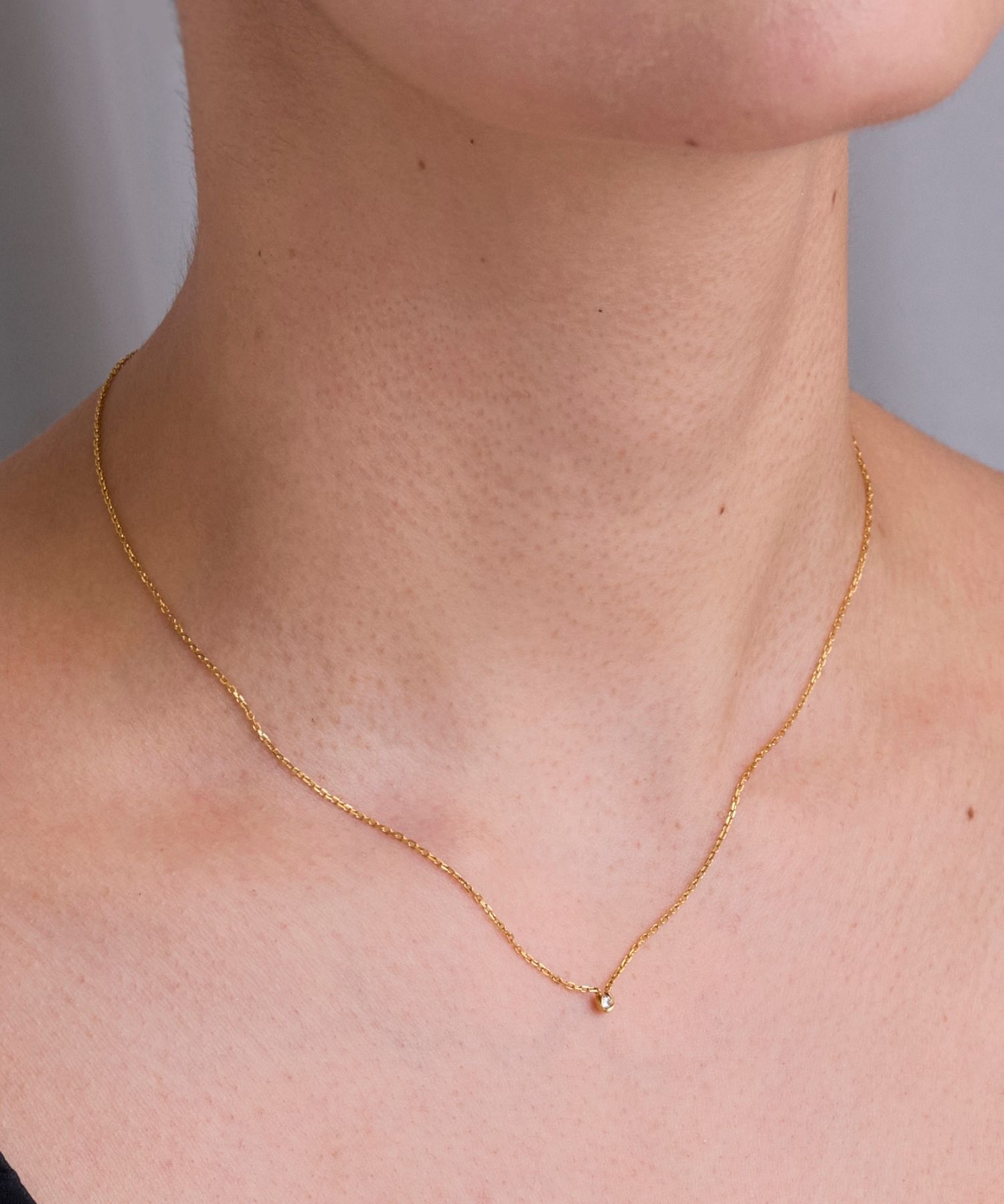 JUPITER「【SV】バテイダイヤモンドネックレス<全長約40+6cm>/金属アレルギー対応」|ネックレス|