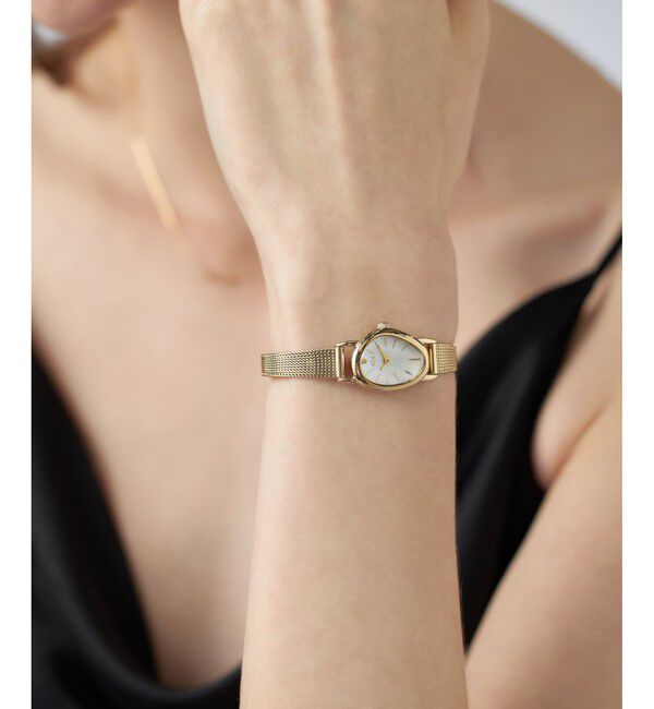 ete「ダイヤモンド ジェムフェイス メッシュベルト ウォッチ」|腕時計|