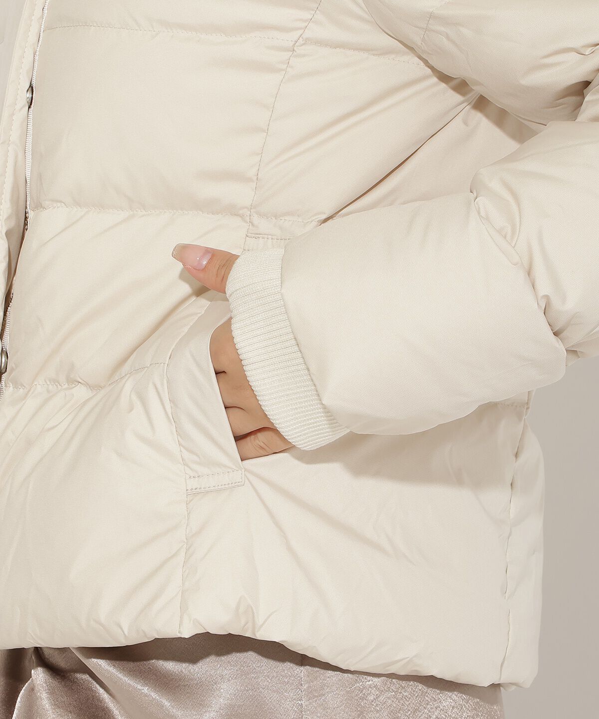 アンドクチュール「FOXファー付きプレミアムショートダウン」|ダウン|