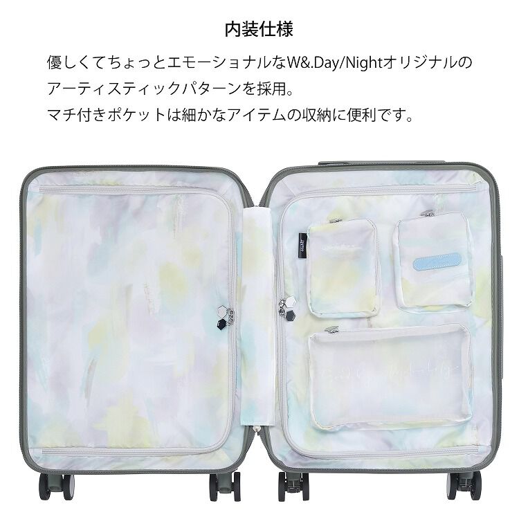 W&.Day/Night「W&.Day/Night HaNT コラボ スーツケース 機内持ち込みサイズ 30リットル 05101」|キャリーケース|