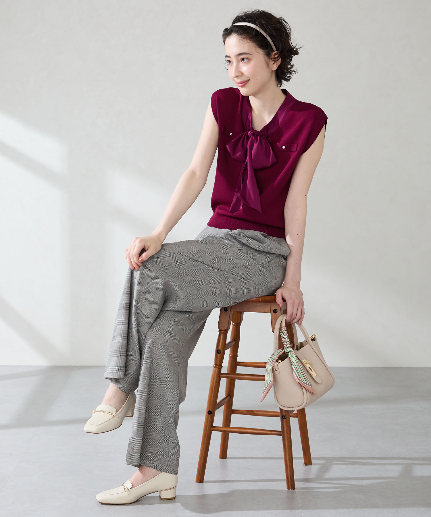 WA Oriental TRaffic「メタリックラインビット ヒール ローファー /52301 通勤靴 オフィス」|パンプス|