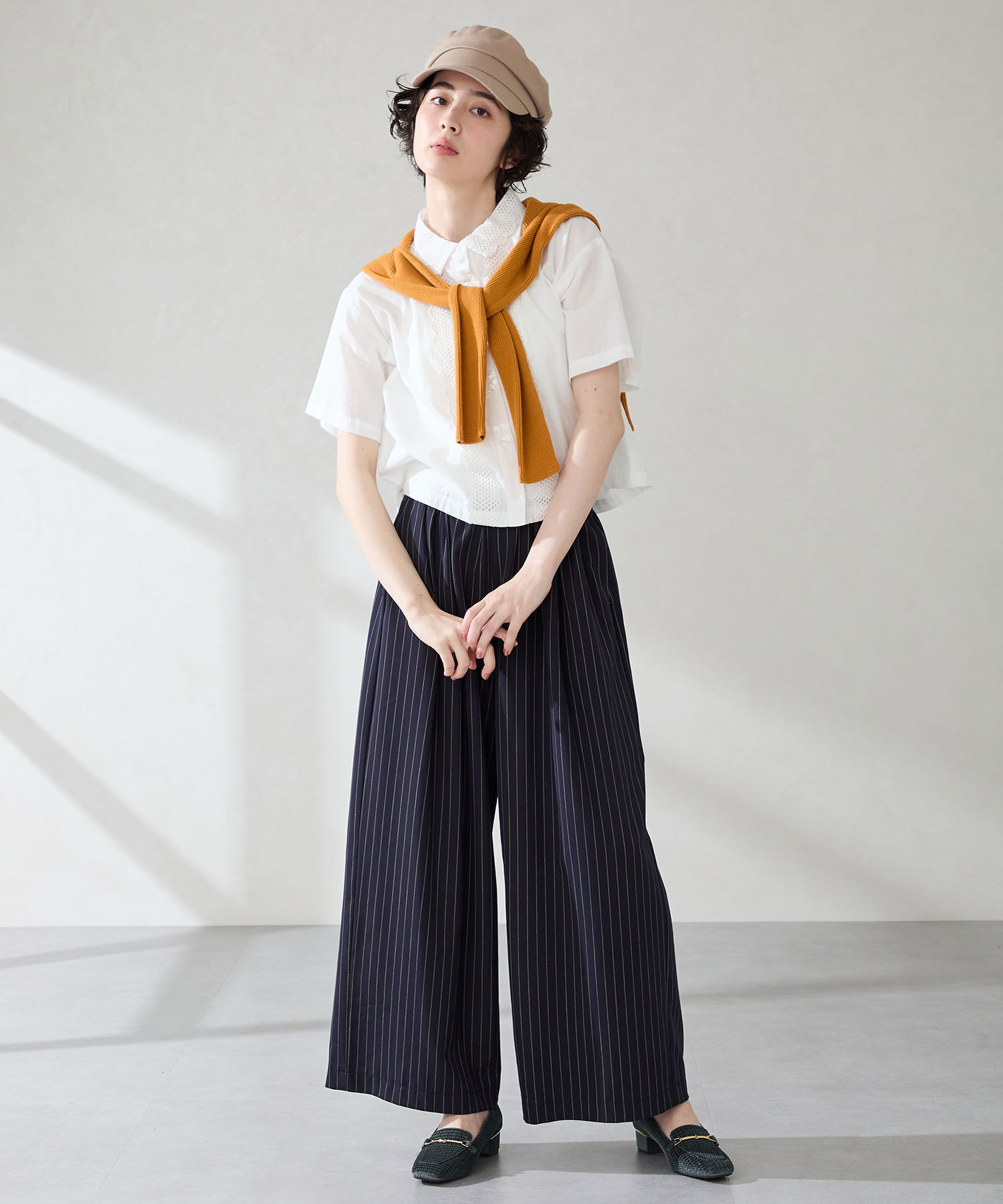 WA Oriental TRaffic「メタリックラインビット ヒール ローファー /52301 通勤靴 オフィス」|パンプス|