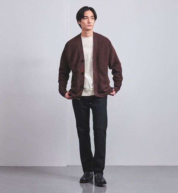 UNITED ARROWS「カイハラ スリムテーパード ブラック  デニム」|デニム|