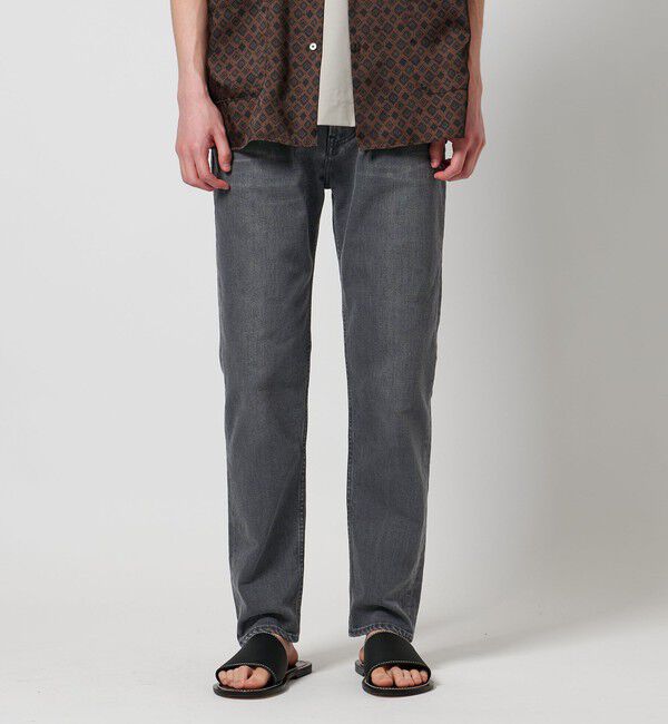 UNITED ARROWS「カイハラ スリムテーパード ブラック  デニム」|デニム|