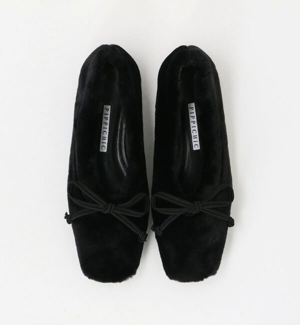 UNITED ARROWS「＜PIPPICHIC＞AMBER フェイクファー バレエシューズ」|バレエシューズ|