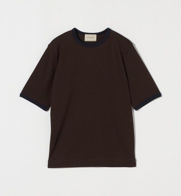 UNITED ARROWS「リブバイカラーパイピング ショートスリーブカットソー」|Tシャツ・カットソー|