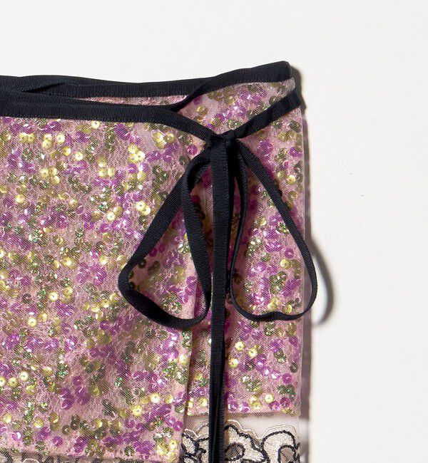 AEWEN MATOPH「＜AEWEN MATOPH＞チュールスパンコールレースラップスカート」|スカート|