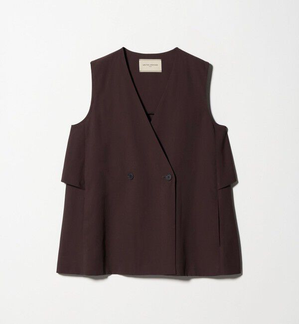 UNITED ARROWS「シアー バックフレア ベスト ‐ウォッシャブル‐」|ベスト・ジレ|