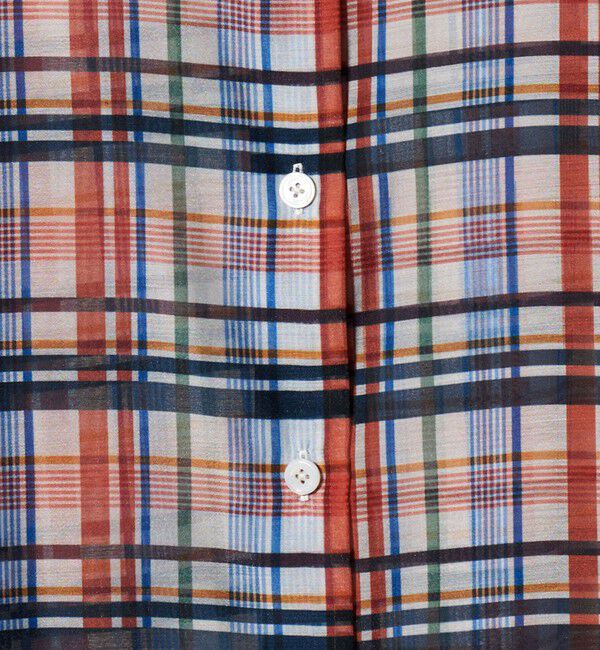 UNITED ARROWS「オーガンジー プリント シャツ ‐ウォッシャブル‐」|シャツ・ブラウス|