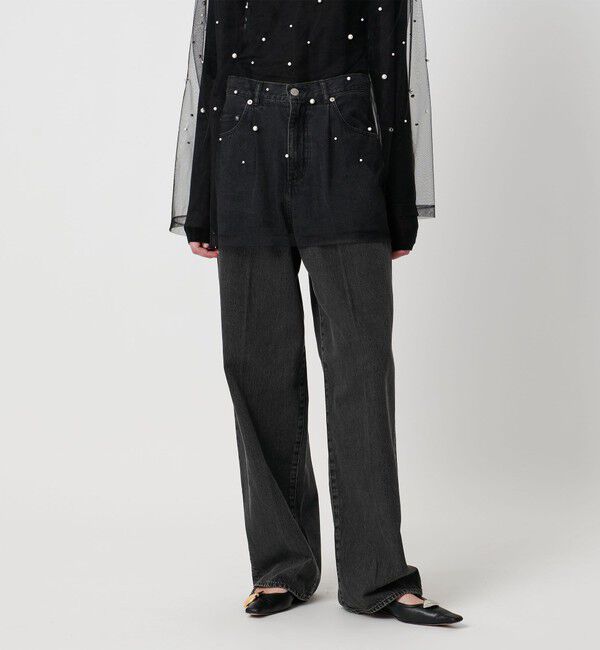 AEWEN MATOPH「＜AEWEN MATOPH＞デニムタックパンツ」|デニム|