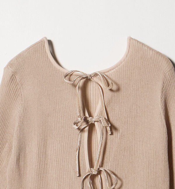 UNITED ARROWS「シアー リボン 2WAYカーディガン ウォッシャブル」|カーディガン|