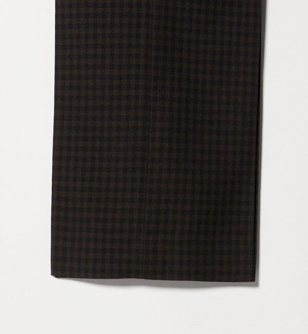 UNITED ARROWS「モダンチェック ノープリーツ ワイドストレート パンツ」|その他|