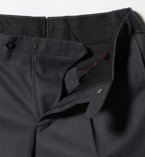 UNITED ARROWS「サージ テーパード 1プリーツ スラックス」|スラックス|